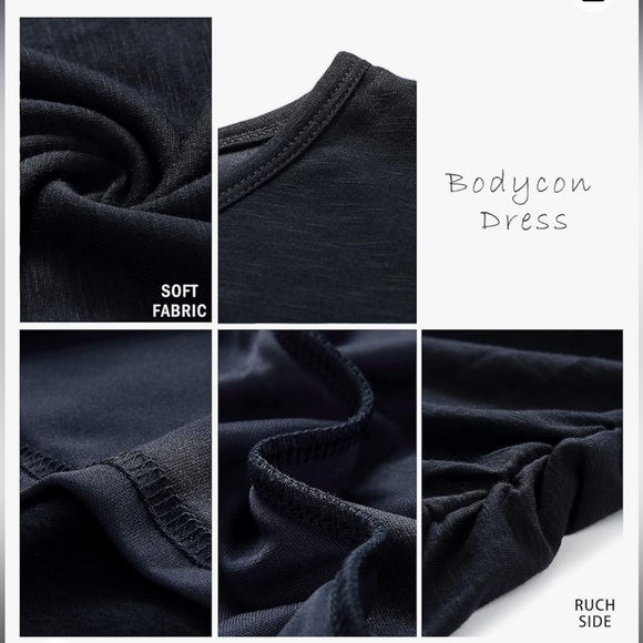 BTFBM Women's Mini Ruched Bodycon T Shirt Dress sz. S - Picture 5 of 6